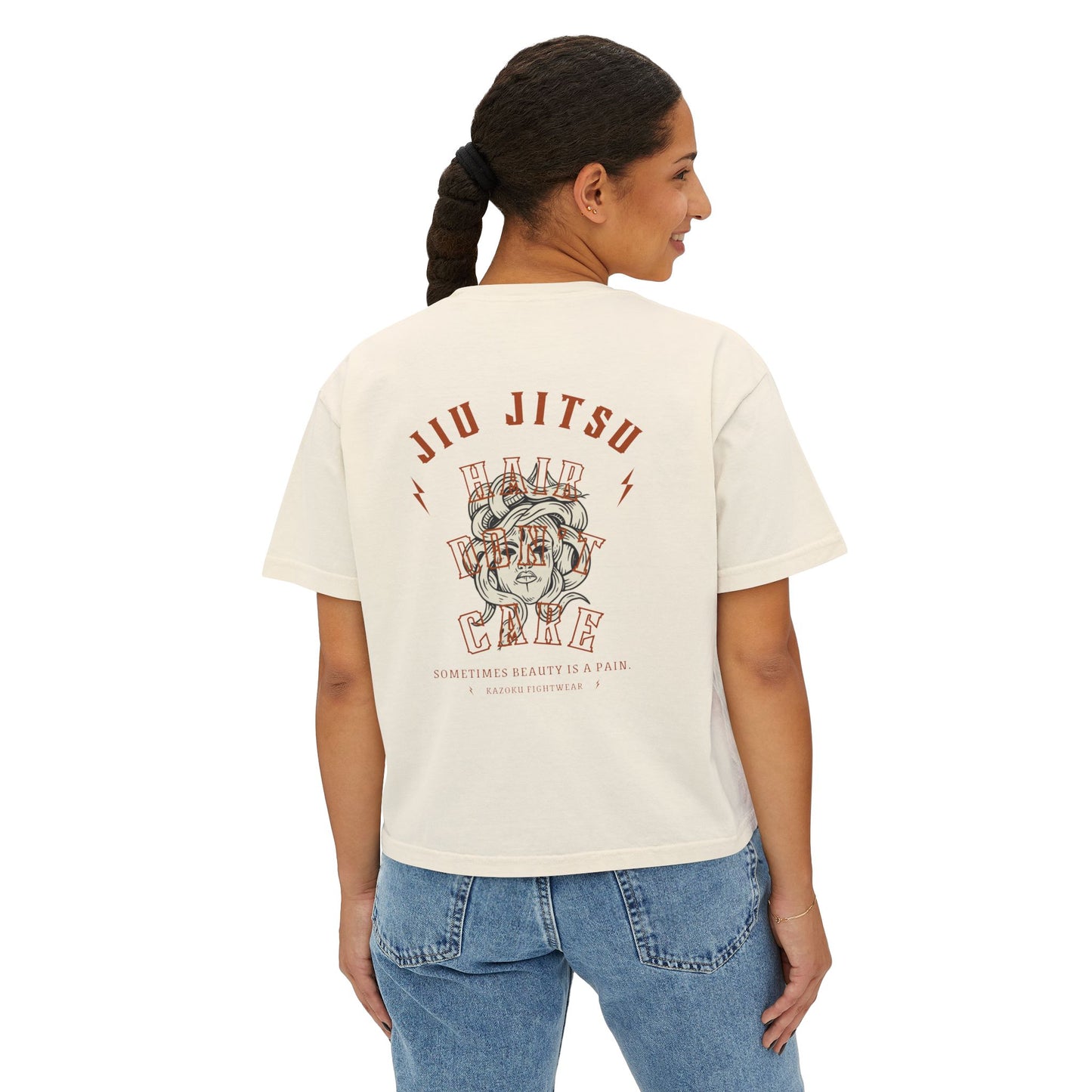 Jiu Jitsu Hair Don't Care Women's Boxy Tee