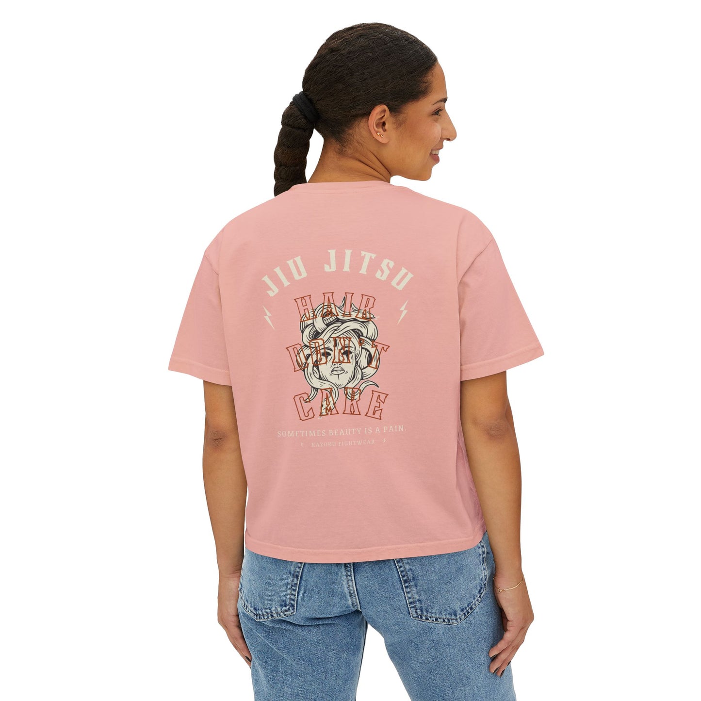 Jiu Jitsu Hair Don't Care Women's Boxy Tee