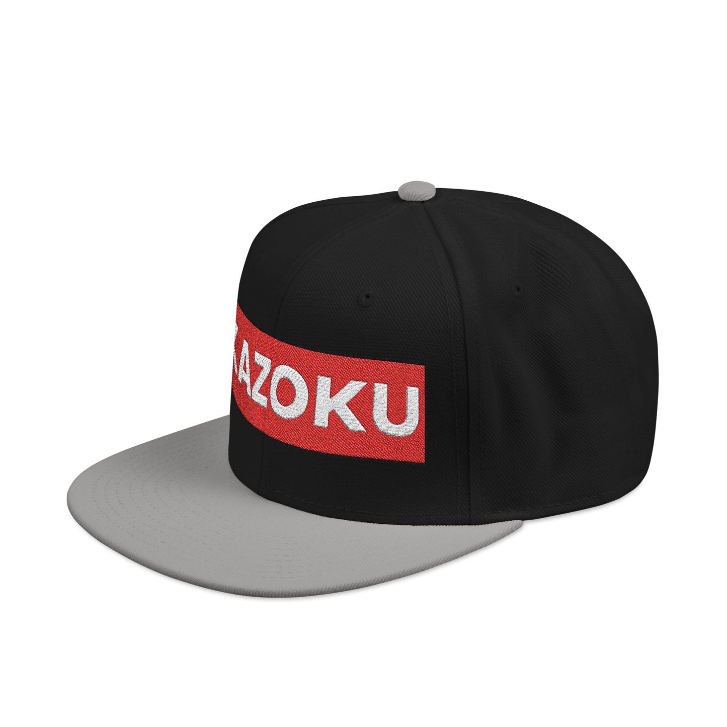 'KAZOKU' Snapback Hat — Streetwear Flat-Brim Cap