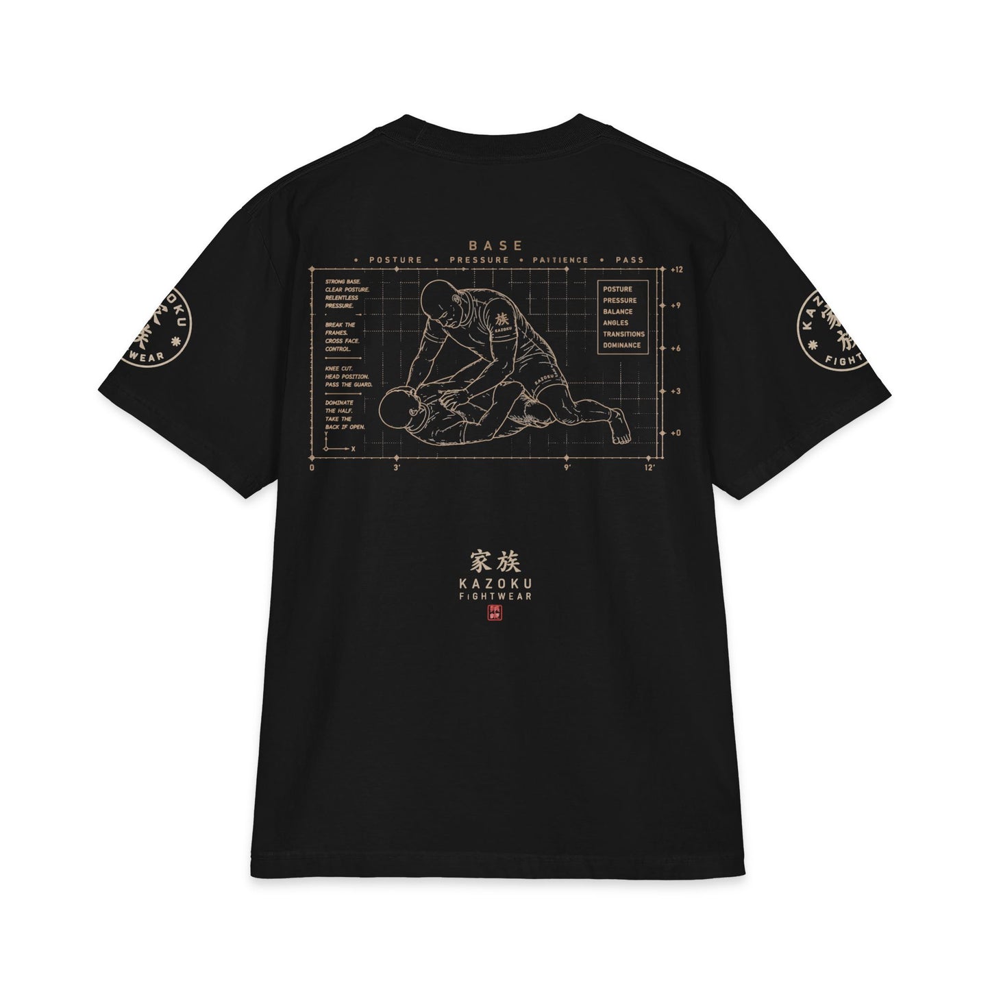 BASE "Build a Strong Base" T-Shirt — Grappling Jiu-Jitsu Training Tee