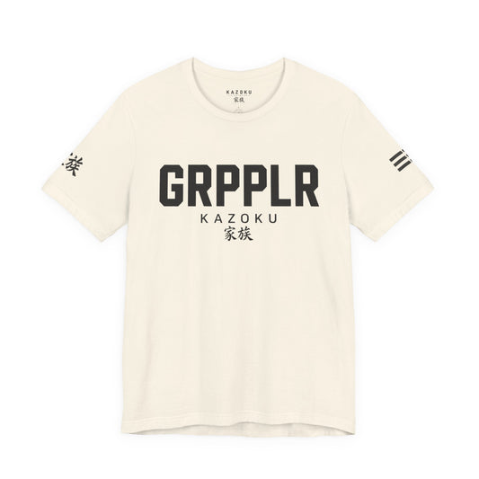 'GRPPLR' NO VOWEL Athletic Tee — Drop 001