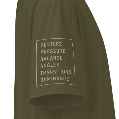 Frames Martial Arts Tee — 'Frames: Structure • Control • Defend' Graphic T-Shirt