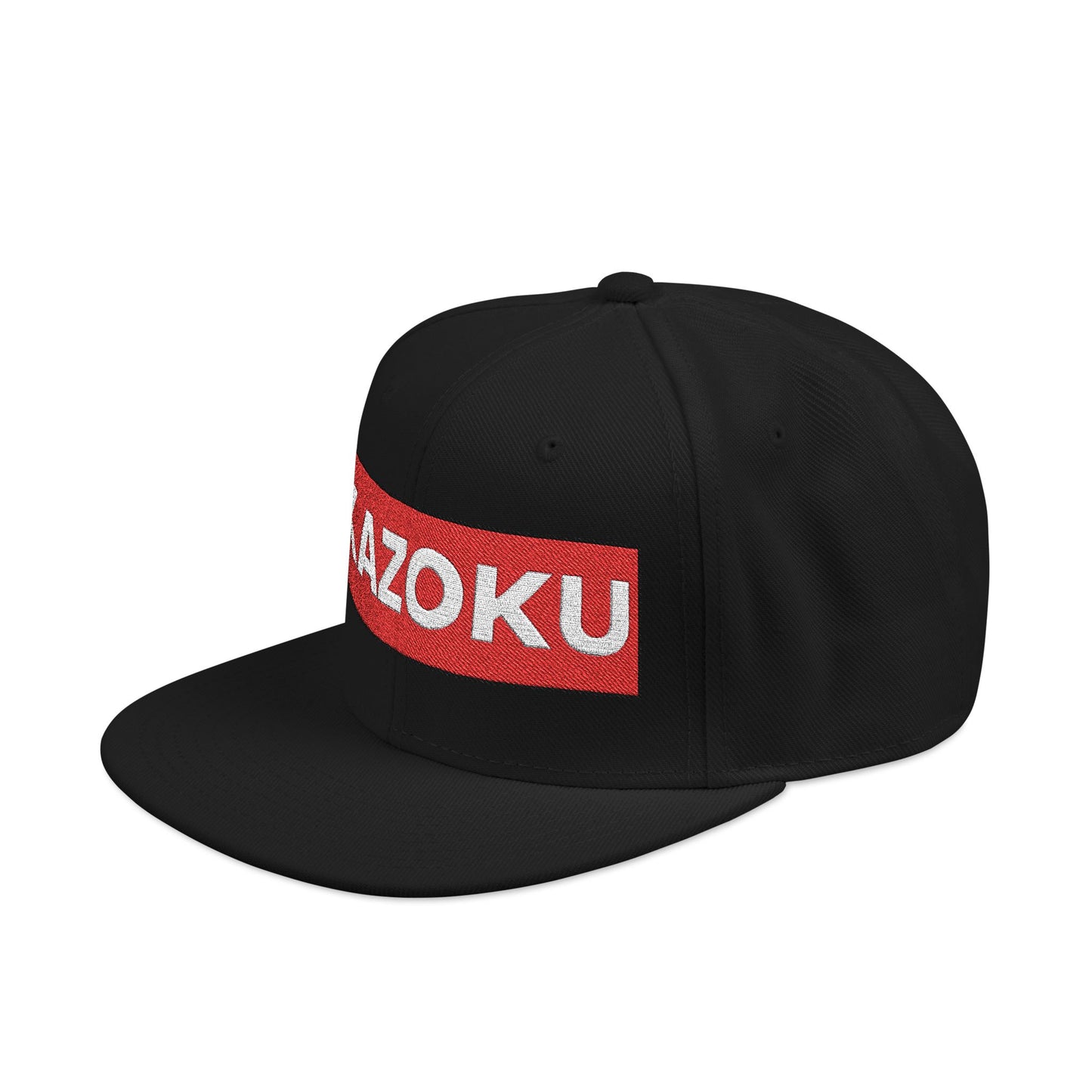 'KAZOKU' Snapback Hat — Streetwear Flat-Brim Cap