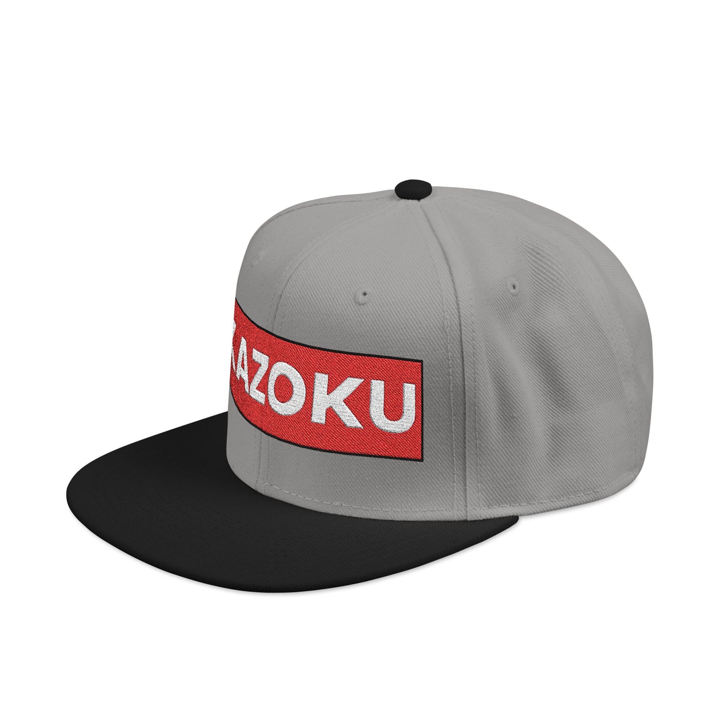 'KAZOKU' Snapback Hat — Streetwear Flat-Brim Cap