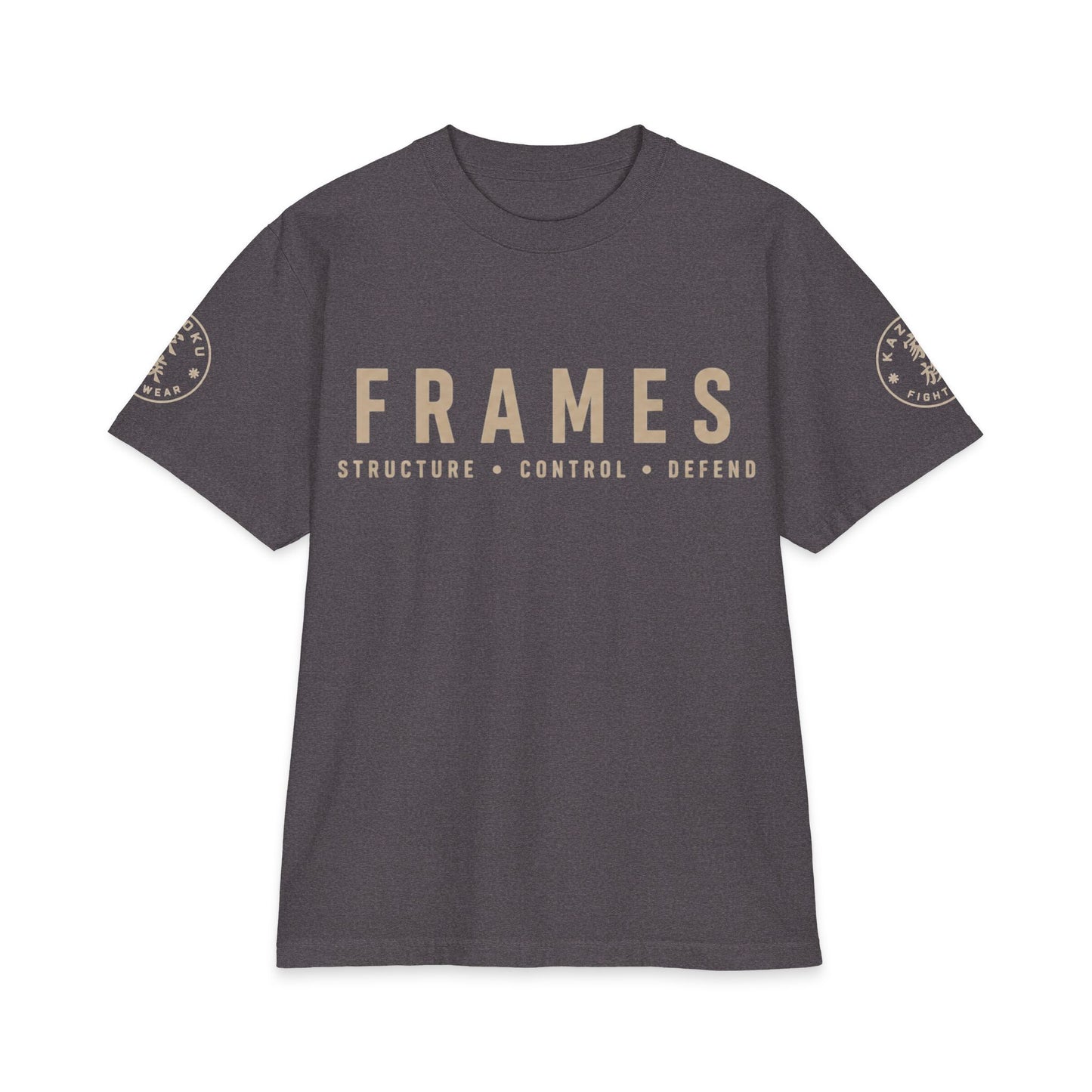 Frames Martial Arts Tee — 'Frames: Structure • Control • Defend' Graphic T-Shirt