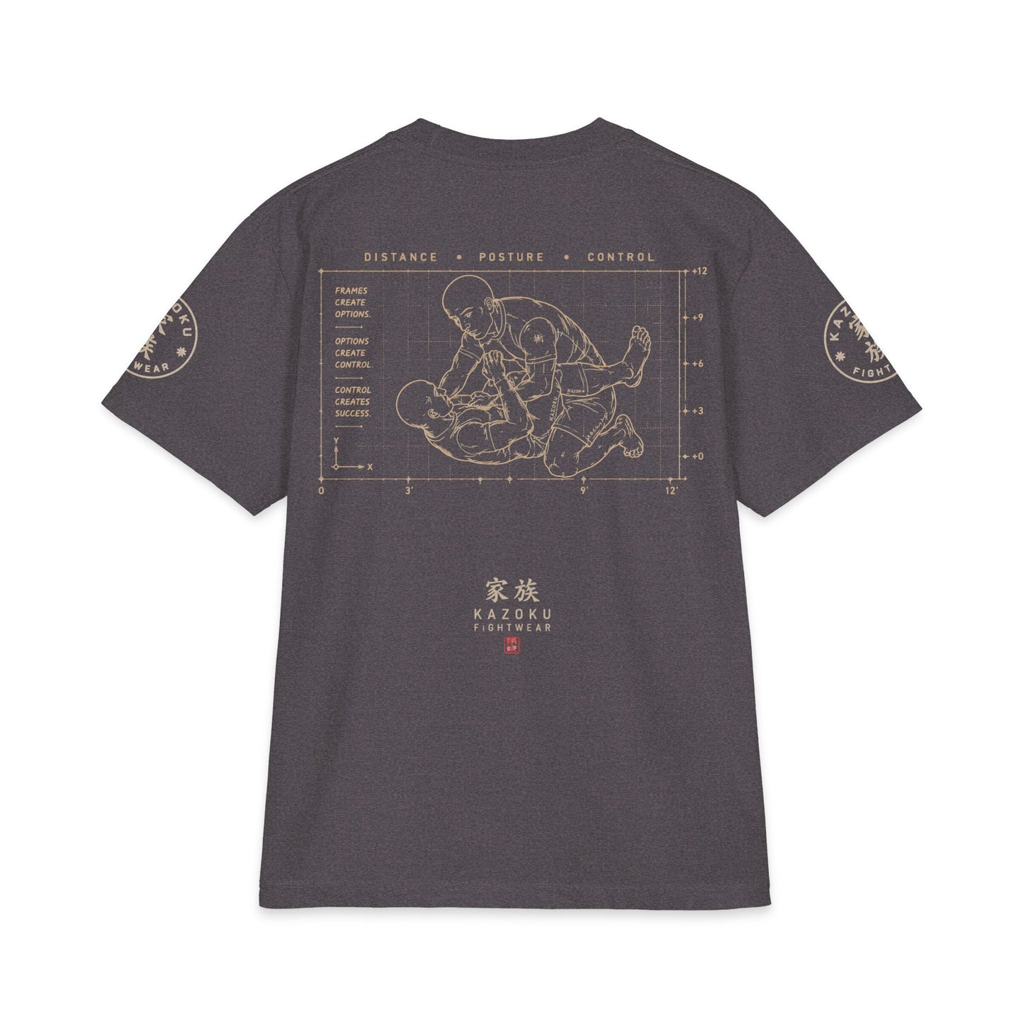 Frames Martial Arts Tee — 'Frames: Structure • Control • Defend' Graphic T-Shirt