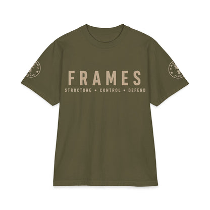 Frames Martial Arts Tee — 'Frames: Structure • Control • Defend' Graphic T-Shirt