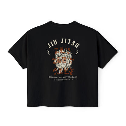 Jiu Jitsu Hair Don't Care Women's Boxy Tee